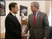 Sarkozy ve Bush