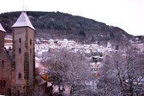 A winter scene from Tomas Espedal's flat in Bergen.