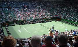 Claire's view of the Australian Open in Melbourne