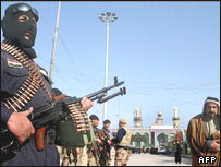 نيروهای امنيتی در کربلا