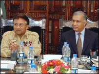 شوکت عزیز اور پرویز مشرف