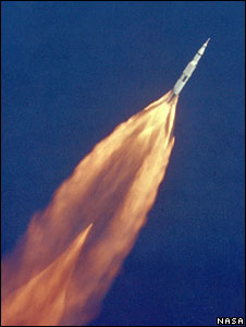Saturn 5 launching Apollo 11