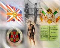 Montage of symbols from this period of Irish history