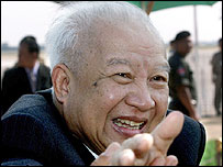 Cựu hoàng Norodom Sihanouk của Campuchia