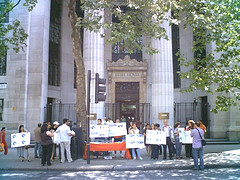 Demonstration outside BBC