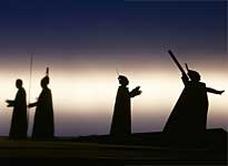 Singers rehearsing for the ring at the Chatalet Theatre