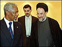 کوفی عنان و محمد خاتمی