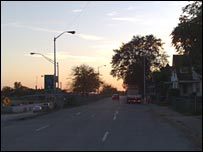 Sunset in Detroit