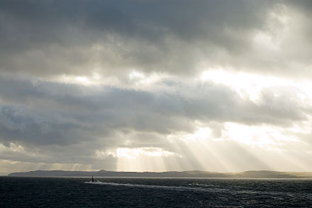 Trident Submarine with Bute in Background