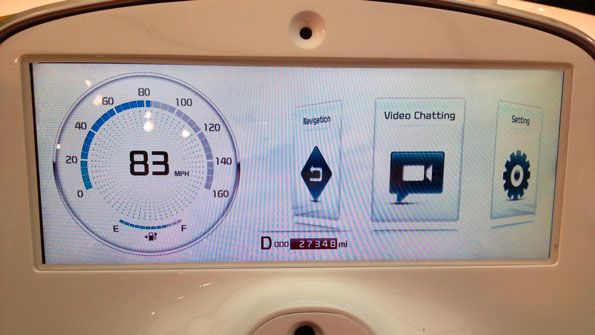 Electronic car dashboard