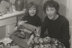 Dorothy Jones and her daughter Bronwen in the 1960's