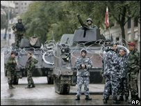 forte segurança no Líbano