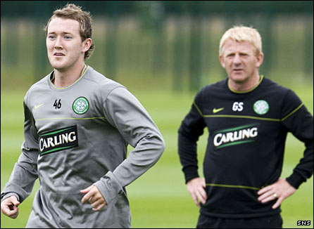 Aiden McGeady (left) and Gordon Strachan