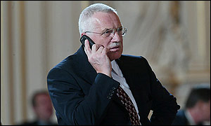 Schůzku svolal prezident Václav Klaus
