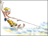 برای نجات می شتابد!