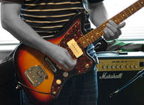 Strumming ...
