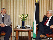 محمود عباس و اسماعيل هنيه