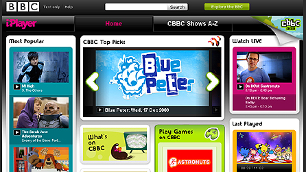 Screenshot from CBBC iPlayer