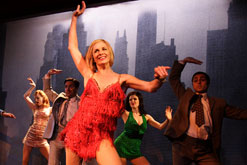 Tamzin Outhwaite and Company in Sweet Charity. Photo by Catherine Ashmore
