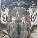 Uncle Ted just before the Battle of Britain — Uncle Ted is pictured on the right. He was aged 17 in the picture and was a spitfire pilot in the R.A.F. They took these professional photos of every member of the RAF to send to their families just before the Battle of Britain as they didn't know if they would be returning.