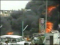 ریستوراں پر دھماکہ