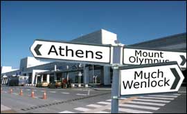 Athens airport: this way to the birthplace of the modern olympics