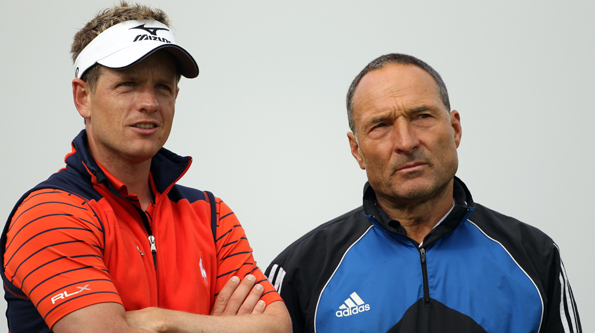 Luke Donald (l) and Dave Alred (r)