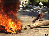 Blokáda ulice, La Paz