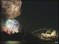 Fireworks in Sydney in 2007