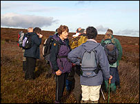 Ramblers on Bamford Moor