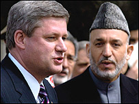 نخست وزير کانادا و رييس جمهور افغانستان در کابل