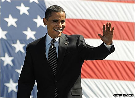US presidential hopeful Barack Obama