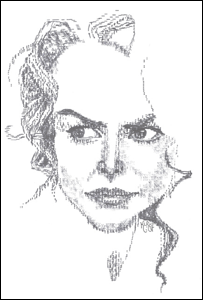 Retrato de Nicole Kidman, por Keira Rathbone. Foto: Cortesia Keira Rathobone