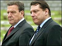 Jiří Paroubek a Gerhard Schröder
