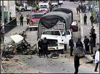 Bogota'da bir patlama (arşiv)