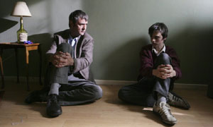 Waterloo Road: (L-R) Eddie Lawson (Neil Morrissey) and Paul (Thomas Milner)