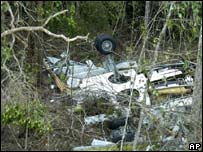 Destroços do vôo da Gol