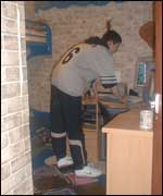 A BBC Coventry site user practising at home 