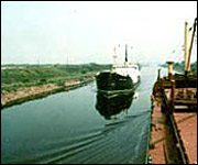 Ship on Manchester Ship Canal
