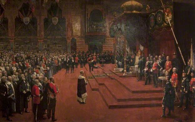 State Visit of Her Majesty, Queen Victoria to the Glasgow International Exhibition, 1888 by John Lavery