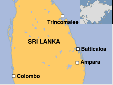 Map of Sri Lanka