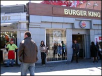 Loja do Burger King em Istambul