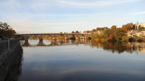 John Gahan was on his way home to Bridge of Earn when he stopped in Tay Street, Perth to admire the views.