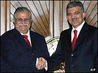 جلال طالبانی و عبدالله گل