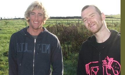 Irish international Mikey Morgan sets up with Fryer and Wells. West reefs. Pic Mark Sep 06