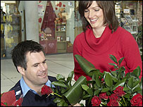 Kenny Logan learns from florist Joanna Minty
