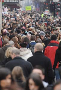 牛津街上购物者