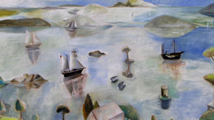 Rhan o waith buddugol Emrys Williams