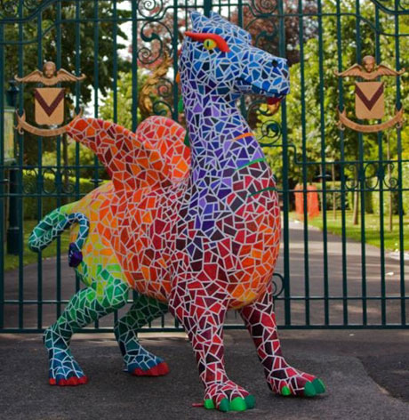 One of the SuperDragons in Newport. Photo: Toby Cameron