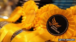 Liberal Democrat rosettes